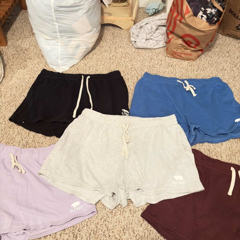 Old Navy Women's Athletic Shorts - Black, Blue, Gray, Purple, Brown
